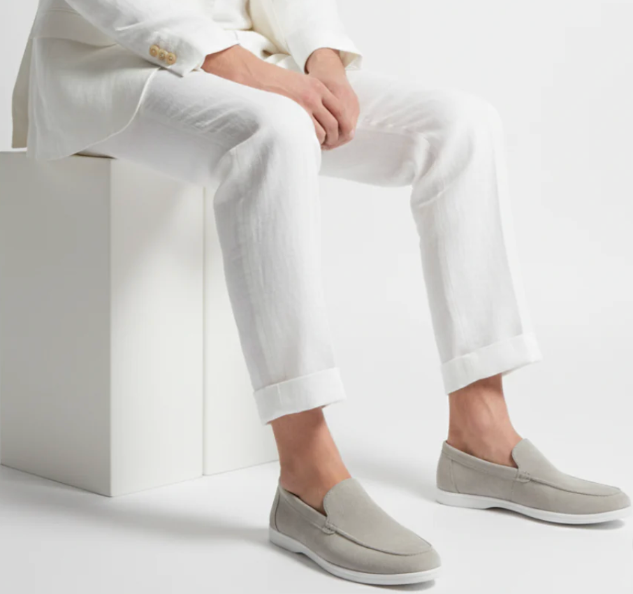 Mocasini din piele întoarsă moale