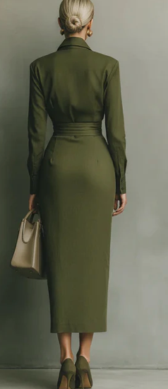 Jungle - Rochie lungă din amestec de bumbac