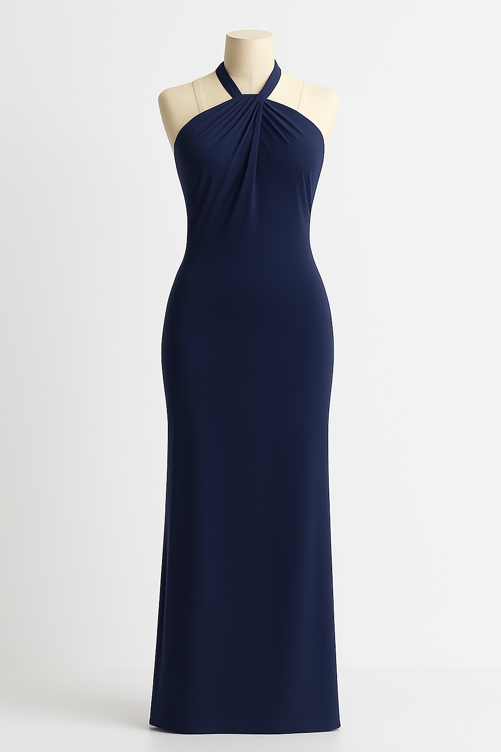 Rochie lungă, mulată, cu bretele subțiri